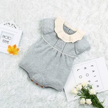 Newborn Baby Girls Bodysuit Cotton Knitted New born Baby Clothes Short Infant Bodysuit For Boys Girls Toddler Jumpsuit Overalls 2024 - buy cheap
