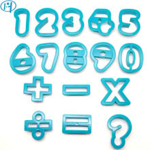 NEW 16pcs Numbers Cookie Cutter Set Digital Biscuit Mold Symbol Cutter Plastic Cake Mold Cake Decorations Funny Cookie Supplies 2024 - купить недорого