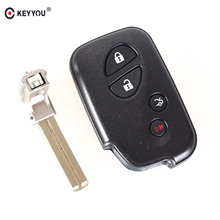 KEYYOU-carcasa de repuesto para mando a distancia, carcasa de repuesto con 4 botones, para Lexus GS430, ES350, GS350, LX570, IS350, RX350, IS250 + llave inglesa 2024 - compra barato