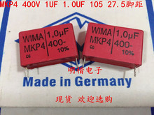 Capacitor alemão 2020, 10 peças, 20 peças, wima mkp4, 400v, 1uf, 1.0uf, 400v, 105 p: 27.5mm, capacitor de áudio, frete grátis 2024 - compre barato