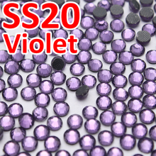 SS20 4,6-4,8 мм, 1440 штук пакет Фиолетовый DMC горячей фиксации FlatBack Стразы, теплопередача DIY горячий Железный на одежде фиолетовый кристалл камни 2024 - купить недорого