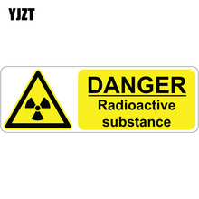 Yjzt marca de advertência de substancia radiativa, adesivo reflexivo perigoso de 13.5cm x 4.6cm 2024 - compre barato