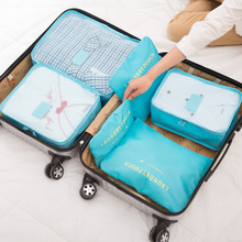 Bolsa de almacenamiento de equipaje para el hogar, organizador de ropa de estilo coreano, estuche portátil de viaje, novedad, 6 unids/set/Set 2024 - compra barato