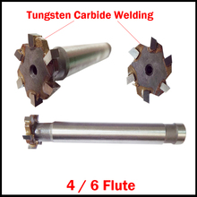 25mm 30mm OD 6 Flute Tungsten Carbide Welding Straight Shank CNC Cutting Tool T Type Router Bit Dovetail T-Slot Milling Cutter 2024 - buy cheap