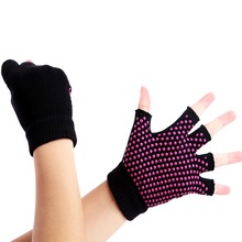 Women fitness Yoga Gloves Non-Slip Silicone Gel Half Finger Pilates Gloves Breathable Fingerless Gym Training Bicycle Gloves 2024 - buy cheap