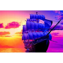 5d Diy Diamond Painting Needlework 3D Diy Diamond Embroidery Sailboat Cross Stitch Full Diamond Mosaic Crafts Home Decoration 2024 - buy cheap