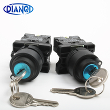 XB2-EG21XB2-EG33 2/3 positions key-operated 1NO/2NO Latching  self-Locking selector pushbutton switch 22mm 2024 - buy cheap