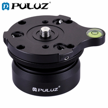 PULUZ 3/8inch Thread Dome Panoramic Tripod Head Professional Tripod Leveling Head Base with Bubble Level 3/8 standard screws 2024 - buy cheap