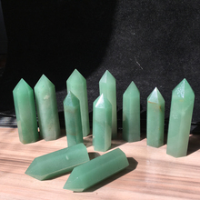 Природные кварцевые кристаллы, зеленые зубчатые нефритовые палочки, обелисковые целебные украшения для дома, мощные в энергии 2024 - купить недорого