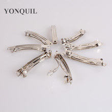 60Mm Rhodium Plated French Hair Barrette Clips Findings Iron Hair Clips Findings DIY Hair Accessories 200Pcs/Lot Free shipping 2024 - buy cheap