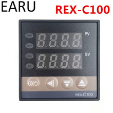 Controlador de Control de temperatura Digital PID, termostato, termómetro, SSR, relé de estado sólido, salida de entrada Universal, nuevo REX-C100 2024 - compra barato