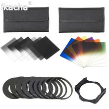 Kit de filtro completo para cámara, juego de 12 uds, ND2, 4, 8, 16, Azul, Naranja, rojo, verde, para Cokin Serie P + 9, anillo adaptador de soporte de filtro para cámara 2024 - compra barato