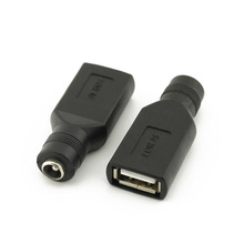 Etmakit USB гнездо для 5,5 мм x 2,1 мм Женский DC преобразователь питания зарядное устройство адаптер разъем NK-шоппинг 2024 - купить недорого