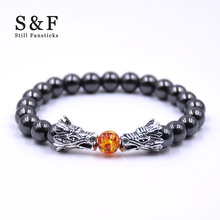 Buddha Bracelet Men Bracelets For Women Pulseira Masculina Mens Jewelry Dragon Bileklik Pulseira 8mm Stone Beads Elastic Braslet 2024 - buy cheap