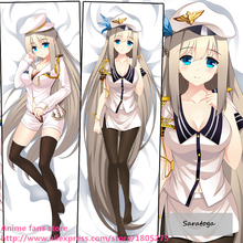 Saratoga fofo de anime japonês jogo de warship feminino, capa de travesseiro adorável de fronha, decorativo, abraçando corpo, roupa de cama 2024 - compre barato
