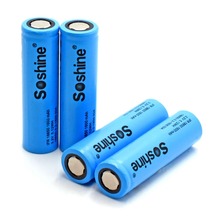 4 шт., аккумуляторные батареи Soshine 18650, 3,2 в, 1600 мАч 2024 - купить недорого