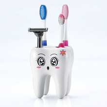 Plastic Toothbrush Holder 4 Hole Cartoon Toothbrush Stand Tooth Brush Shelf Bracket Container Bathroom Product 2024 - buy cheap