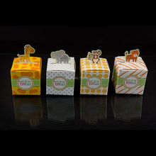 Caja de dulces de boda con diseño de animales, caja de dulces de dibujos animados para galletas, decoración para fiesta de boda, recuerdo de regalo/cajas de chocolate, 20 Uds. 2024 - compra barato