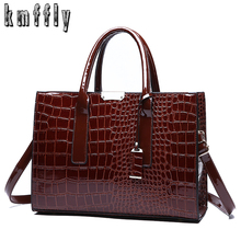 Fashion Crocodile Pattern Ladies Handbags 2021 Luxury Handbag Women Bags Designer Large Capacity Women Shoulder Messenger Bag 2024 - buy cheap