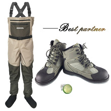 Fly Fishing Waders комбинезоны, рабочая одежда, водонепроницаемый костюм, обувь под брюки, войлочная Подошва, ботинки для охоты, Уличная обувь DXM1 2024 - купить недорого