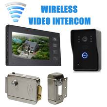 DIYSECUR 7 Wireless Video Door Phone Doorbell Intercom System Touch Key Electronic Lock Home Security Entry Intercom SY806MJW11 2024 - buy cheap