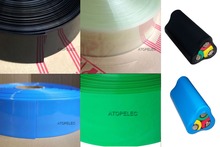 Tubo termorretráctil de PVC 2:1, envoltura de batería 18650, 5M de ancho, 60MM/diámetro, 38MM, Negro/rojo/amarillo/verde/azul/gris/blanco/claro 2024 - compra barato