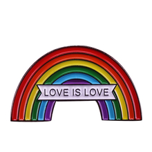 Радужная идентичная Любовь брошь значок гордости геев шпилька для геев ювелирное изделие ЛГБТ подарок на день Святого Валентина 2024 - купить недорого