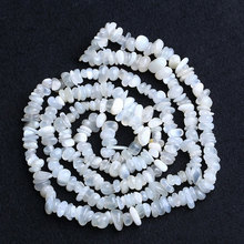 3-5x6-8mm White Moonstone Beads Natural Freeform Chips Stone Beads For Jewelry Making Beads 32'' Needlework DIY Beads Trinket 2024 - buy cheap