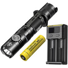 NITECORE MT22C Tactical Flashlight CREE XP-L HD V6 max 1000 lumen 8600cd Rotary Switch beam throw 185 meter outdoor search torch 2024 - buy cheap