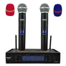 Freeboss-Sistema de micrófono de mano, M-2280 de 50M de distancia, 2 canales, PARA Karaoke, fiesta, Dj, iglesia, UHF, micrófono inalámbrico 2024 - compra barato