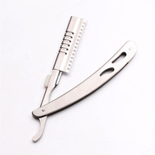 14.5x1.5cm 1set Men Straight Barber Edge Steel Razor Folding Shaving Knife Hair Removal Tools + 1pcs Blade Free Shipping 6103 2024 - buy cheap