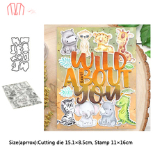Mai Various animals Metal Cutting Dies Stencils Cear Stamp for DIY Scrapbooking photo album Decorative Embossing DIY Paper Card 2024 - buy cheap