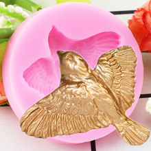 Molde de silicona 3D con forma de pájaro para decoración de tartas, moldes para Fondant y cupcakes de fiesta, herramientas de decoración de dulces para Chocolate y Chocolate, molde de arcilla de resina para jabón 2024 - compra barato