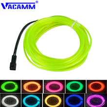 Vacamm 1M Waterproof LED Neon Strip Lights For Shoes Clothing Car/Dance Party Car Wire Rope Tube Decoration Light+EL Adapter 2024 - buy cheap