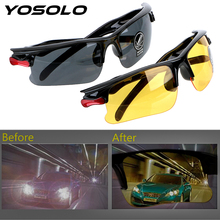 Очки для вождения автомобиля YOSOLO, защитные очки ночного видения с УФ-защитой, солнцезащитные очки ночного видения для вождения 2024 - купить недорого