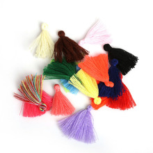 50pcs/lot 27mm Multi Color Cotton Cord Tassel DIY Chinese Knot Accessories Jewelry Finding Decoration For Bracelet Earring Craft 2024 - buy cheap