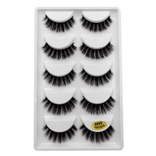 SHIDISHANGPIN false lashes mink eyelashes 5 pairs faux mink lashes mink eyelash strip cilios 2024 - buy cheap