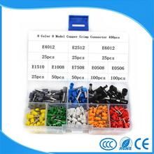 Hot 400Pcs/lot  Wire Copper Crimp Connector  Cord Pin End Terminal Kit Set 8 Size 8 Color 2024 - buy cheap