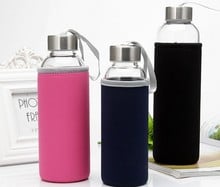 1PC Portable Glass Water Juice Bottle Protective Carry Bag Drinking Filter in Home Outdoor Travelling KD 1464 2024 - buy cheap