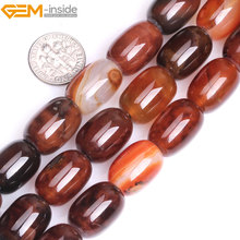 Gem-inside Natural Tube Cylinder Columnar Colum Sardonyx Agates Beads For Jewelry Making Selectable Color DIY Jewellery 15inches 2024 - buy cheap