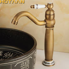 bathroom antique tap basin faucet vintage kitchen sink tap brass tap torneira banheiro basin mixer water bronze faucet  YT-5093 2024 - buy cheap