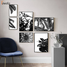 Cactus impressão plantas agave arte de parede tropical pintura em tela preto e branco natural planta cartaz decoração imagens sem moldura 2024 - compre barato