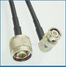 5pcs/lot N male to BNC male right angle KSR195 cable jumper pigtail 30cm 2024 - buy cheap