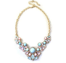 KUNIU Necklace Choker Charms Crystal Gem Cubic Zircon Drop Pendant Collar Necklaces Pendants Fine Jewelry for Women Suspensions 2024 - buy cheap