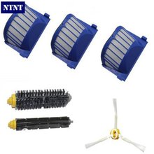 NTNT 3 Aero Vac Filter + Brush kit for iRobot Roomba 600 Series 620 630 650 660 etc vacuum cleaner accessories Replacement 2024 - buy cheap