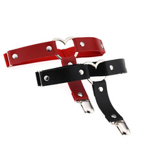 Women Punk Heart Sexy PU Leather Garter Belt Harajuku Elasticity Body Harness Tight Suspender Strap Leg Harness Bondage Belts 2024 - buy cheap