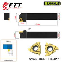 SER3225P16-Herramientas de roscado externo, soporte de herramientas de torneado de índice de roscado para mano derecha de inserción 16ER AG60 2024 - compra barato