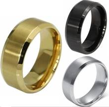 10 шт. качественные удобные кольца 8 мм мужские классические кольца из нержавеющей стали оптовая обручальные кольца ювелирные изделия 2024 - купить недорого