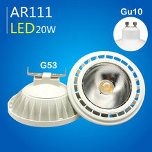 AR111 LED Spotlight Light Dimmable Lamp 12W 20W G53/GU10 Bulb COB ES111 LED AC110V 220V DC 12V Warm White Cold White 2024 - buy cheap