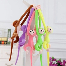 Brinquedo de pelúcia macaco de braços longos 60-90cm, 9 cores, boneco de pelúcia colorido, cortina, animal de pelúcia para crianças 2024 - compre barato